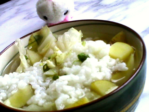 土豆白菜粥的做法、烹饪技巧