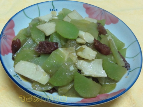 香肠冬笋炒莴苣的做法、烹饪技巧