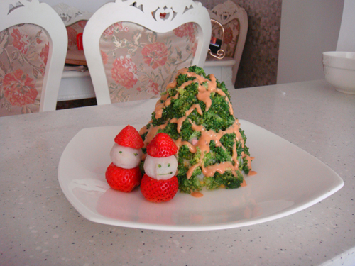 圣诞树沙拉的做法、烹饪技巧
