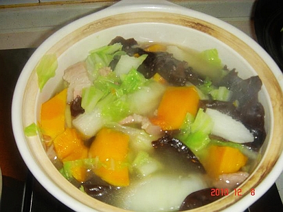 咸肉蔬菜砂锅的做法、烹饪技巧