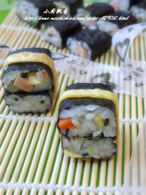 迷你方块小寿司的做法、烹饪技巧