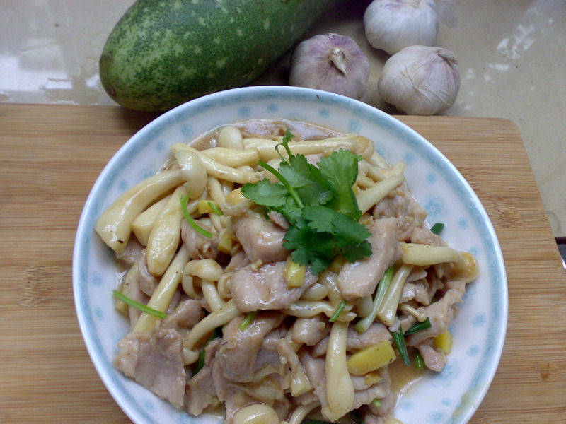 白玉菇炒肉片的做法、烹饪技巧